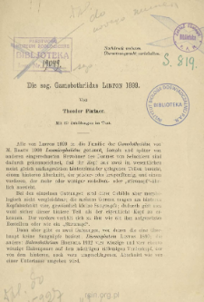 Die sog, Gamobothriidae Linton 1899