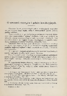 O utworach szereg&oacute;w i pęk&oacute;w inwolucyjnych