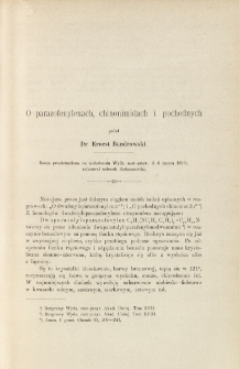 O parazofenylenach, chinonimidach i pochodnych