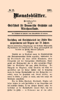 Monatsblätter Jhrg. 13, H. 12 (1899)