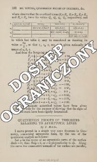 Quaternion proofs of theorems relating to asymptotic lines