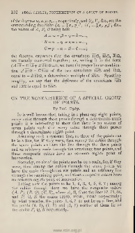 On the nonexistence of a special group of points