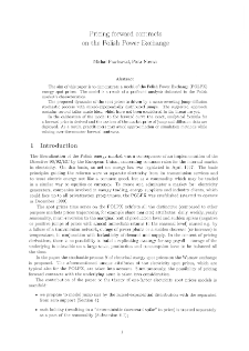 Pricing forward contracts on the Polish Power Exchange