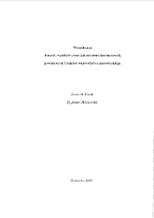 Wizualizacja danych i wynik&oacute;w oceny jakości stron internetowych powiatowych Urzęd&oacute;w wojew&oacute;dztwa mazowieckiego