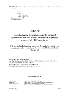 Information technology for spatial greenhouse gas emission inventory ready to use for any part of Poland, and any time period * Geoinformation technology for spatial GHG inventory: electricity and heat production