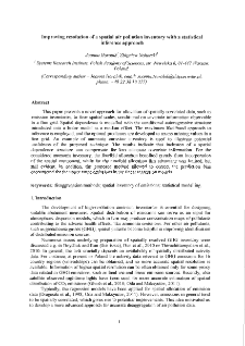 Improving resolution of a spatial air pollution inventory with a statistical inference approach (revised)
