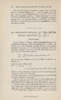 On Richelot's integral of the differential equation dx/√x+dy/√y=0