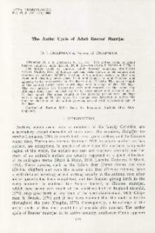 The antler cycle of adult reeves' muntjac