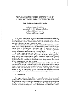Application of soft computing in a discrete optimization problem