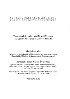 Topological derivative and neural network for inverse problems of coupled models * Introduction