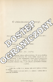 O zbieżności iteracyi (z dwiema figurami w tekście)