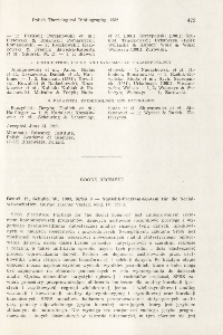 Book received. P. Beutel, W. Schubö, 1983: SPSS 9 - Statistik-Program-System für die Socialwisseschaften. Gustav Fischer Verlag, Jena, 323 pp