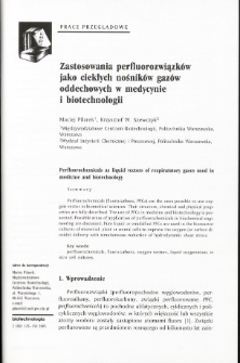 Perfluorochemicals as liquid vectors of respiratotory gases used in medicine and biotechnology