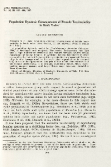 Population dynamic consequences of female territoriality in bank voles