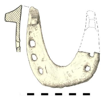 horseshoe, iron, fragment