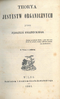 Teorya jestestw organicznych