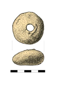 spindle whorl, clay