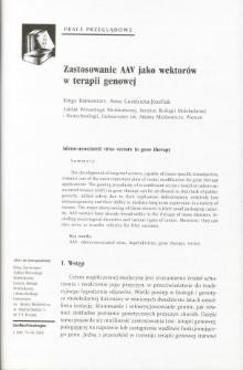 Adeno-associated virus vectors in gene therapy