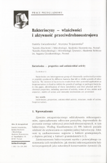 Bacteriocins - properties and antimicrobial activity