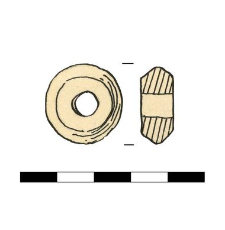 spindle whorl, pink slate