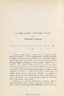 O temperaturze krytycznej wodoru