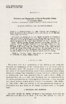 Bisoniana 102. Structure and topography of dorsal funiculus nuclei in European bison