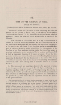 Note on the calculus of forms