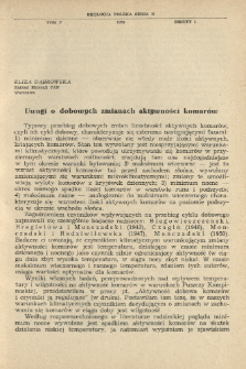 Uwagi o dobowych zmianach aktywności komar&oacute;w