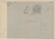 KZG, VI 401 B, plan archeologiczny wykopu