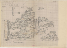 KZG, VI 502 C, 602 A, plan archeologiczny wykopu