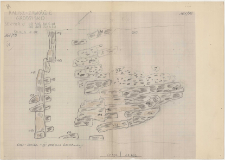 KZG, VI 502 C, 602 A, plan archeologiczny wykopu, konstrukcje drewniane