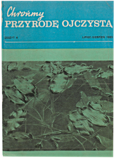 On the vegetation growing in small hollows without outflow in the environs of Mikołajki and on the need for their protection