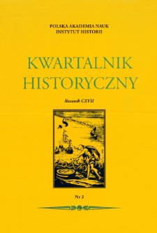 Kwartalnik Historyczny R. 117 nr 2 (2010), Recenzje