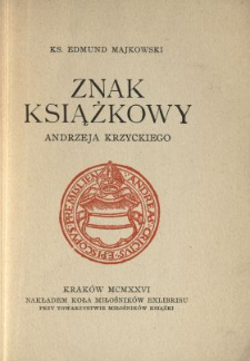 Znak książkowy Andrzeja Krzyckiego