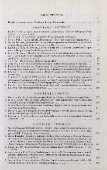 Pamiętnik Literacki, Z. 2 (2005), Treść zeszytu