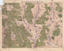 Wybran&oacute;wka : podziałka 1:25 000 czyli 1 cm. = 250 m.