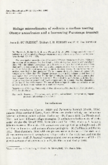 Refuge microclimates of rodents: a surface nesting Otomys unisulcatus and a burrowing Parotomys brantsii