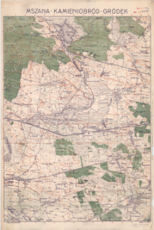Mszana - Kamieniobr&oacute;d - Gr&oacute;dek : [mapa topograficzna]