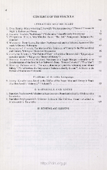 Pamiętnik Literacki Z. 3 (2005), Index of content
