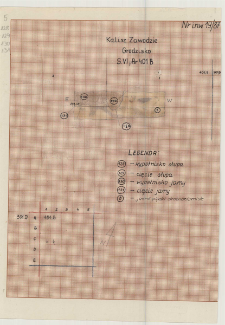 KZG, VI 401 B, profil archeologiczny wykopu