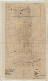 KZG, VI 401 D, 402 C, plan archeologiczny wykopu