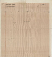 KZG, VI 501 B, plan archeologiczny kamieni ławy fundamentowej tzw. „kolegiaty św. Pawła” (fragment E części absydy)