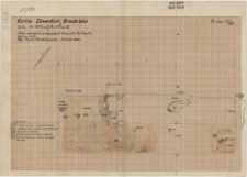 KZG, VI 401 D, 501 B, plan archeologiczny sondażu w absydzie kościoła Św. Pawła