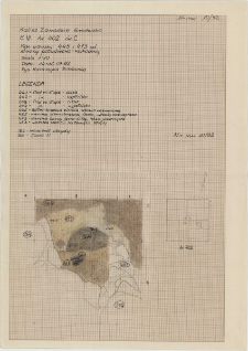 KZG, VI 402 C, plan archeologiczny wykopu