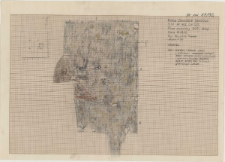 KZG, VI 402 CD, plan archeologiczny wykopu