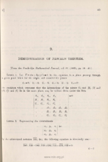 Demonstration of Pascal's Theorem