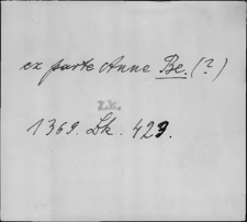 Kartoteka Słownika staropolskich nazw osobowych; Be - Bi