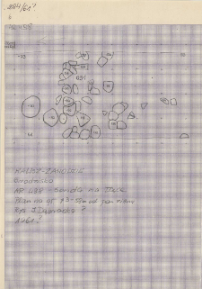 KZG, I 498 A B D, plan archeologiczny wykopu