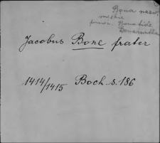 Kartoteka Słownika staropolskich nazw osobowych; Bon - Bor