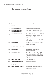 Teksty Drugie Nr 5 (2018), Spis treści